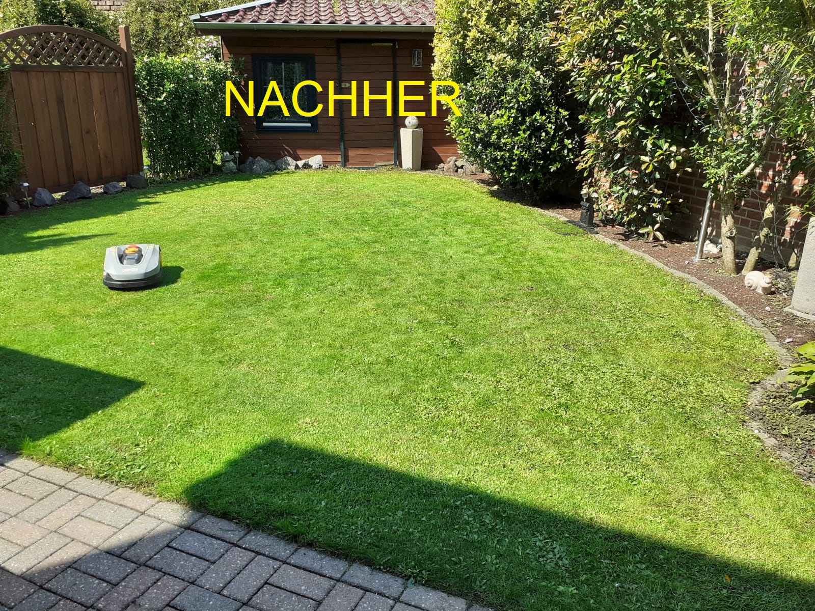 Nachher Vertikutieren